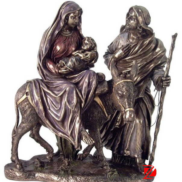 Bronze Jesus family statues